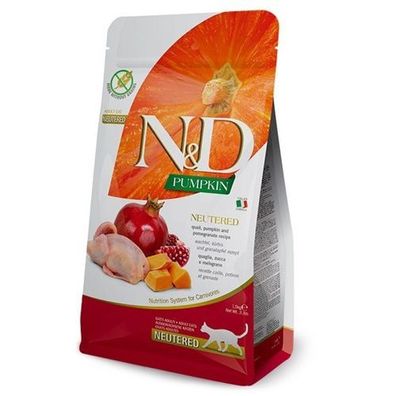 Farmina N&D KATZE KÜRBIS Kasterierte Wachtel & Granatapfel
