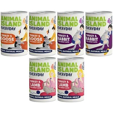 Animal Island Mix of Flavors 6x400g Nassfutter für Katzen