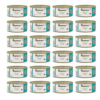 Applaws Thunfischfilet in Brühe - Nassfutter für Katzen - 24 x 70 g