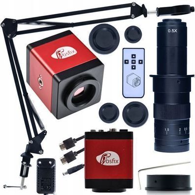 Rosfix Set Mikroskopkamera KMDRP-HDMI-VGA – 180x Optik | C-Mount, 2MP, HDMI/VGA
