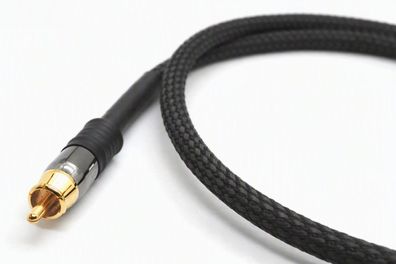 audioIN dIGITAL75r HighEnd Digitalkabel 75 Ohm - RCA auf RCA SolidCore Black