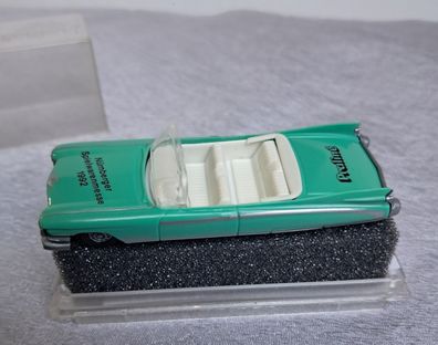 Cadillac Eldorado 59 türkis Werbemodell Spielwarenmesse Nürnberg 1992 , Praline