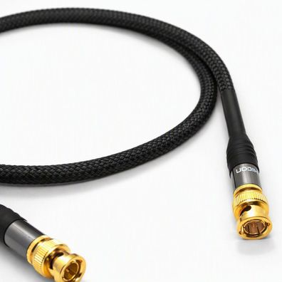 audioIN dIGITAL75b HighEnd Digitalkabel 75 Ohm - BNC auf BNC SolidCore Black