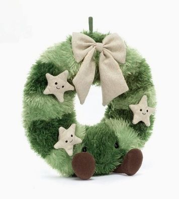 Jellycat Halloween-Fichtenkranz-Plüschtier als Geschenk (35 cm)