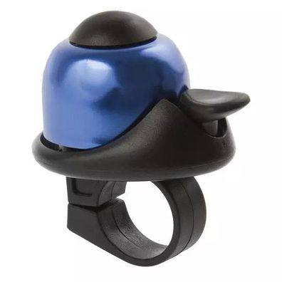 Mini-Glocke M-WAVE, Alu blau / schwarzes Kunststoff-Untertei