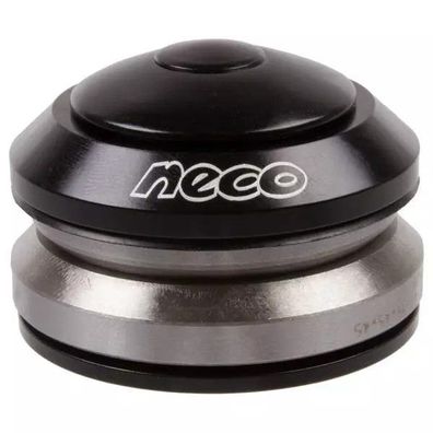 Integrierter Steuersatz Neco, 1.1/4" auf 1.1/8", Alu, schwar