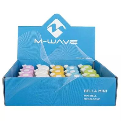 Mini-Glocke >Bella Mini-Pastel<, weißer Kunststoff-Sockel un