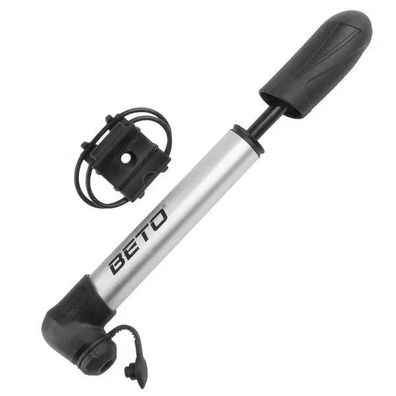 Mini-Pumpe BETO, 162 mm lang, nur 67 g, Alu, silber/schwarz,