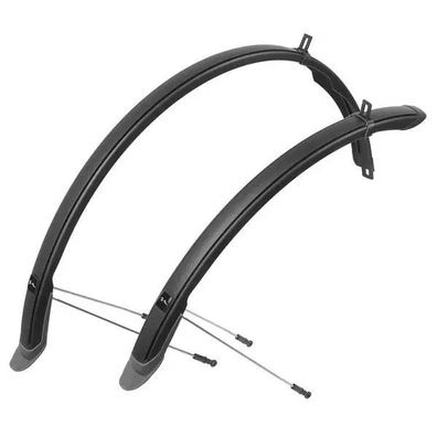 Schutzblech-Set, M-WAVE, für 28", VR + HR, 45 mm breit, Kuns