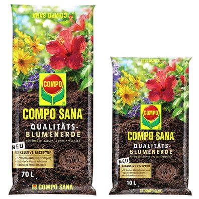 COMPO SANA Qualitäts-Blumenerde - 39x 70 Liter: 50 Liter