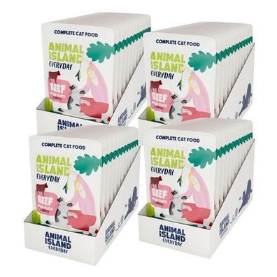 ANIMAL ISLAND Rinderfilet für Katzen 48 x 85 g