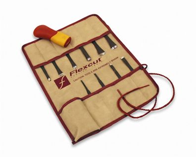 Flexcut Craft Carver Set 11-teilig Holzschnitzwerkzeug Schnitzset Schnitzeisen