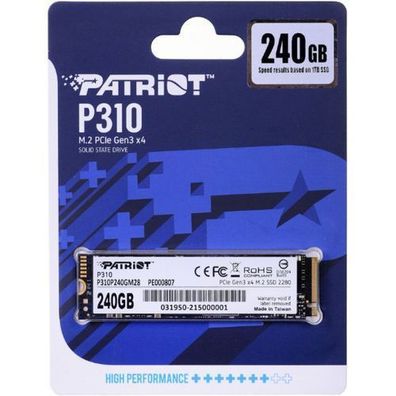 Patriot Viper P310 M.2 PCI-Ex4 NVMe SSD 240 GB