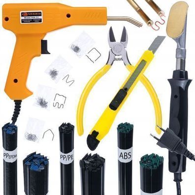 Rosfix Set Kunststoffschweißgerät 5in1 – 230V | 200 Klammern, 3 Füllstoffe