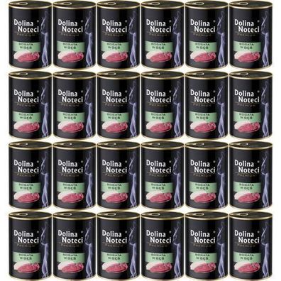 DOLINA NOTECI Premium Reich an Gans - Nassfutter für Katzen - 24 x 400 g