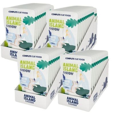 ANIMAL ISLAND Weißfischfilet für Katzen 48 x 85 g