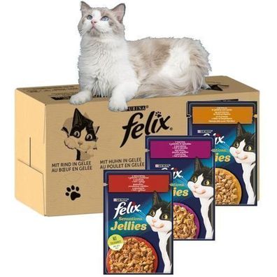 PURINA Felix Sensation: Country Flavors - Katzenfutter - 120 x 85 g
