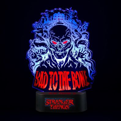 Stranger Things - Bad to the Bone LED Lampe 16 x 24 x 5.3 cm