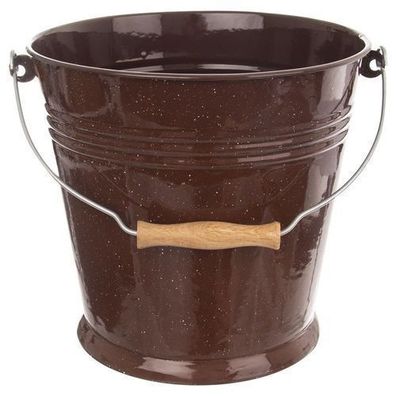 Brauner 10-Liter-Edelstahl-Lebensmitteleimer