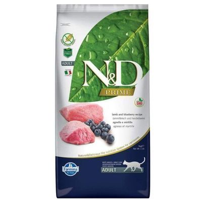 Farmina N&D PRIME Katzenlamm & Blaubeere Ausgewachsene 5 kg