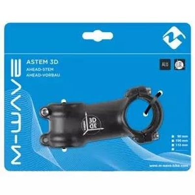 AHEAD-Vorbau >Astem 3D<, 1.1/8", 60 mm, 7°, Alu 3D-geschmied