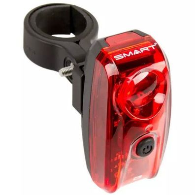 SMART Batterierücklicht, 1 rote LED, 1 Funktion, mit Halter