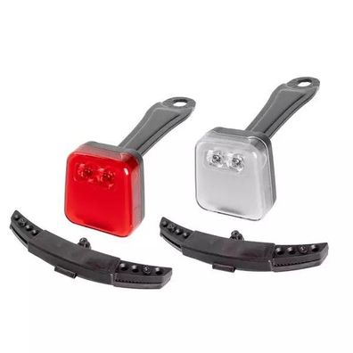 Blinklicht-Set >DynaLux< M-Wave, mit Induktion je 2 x LED we