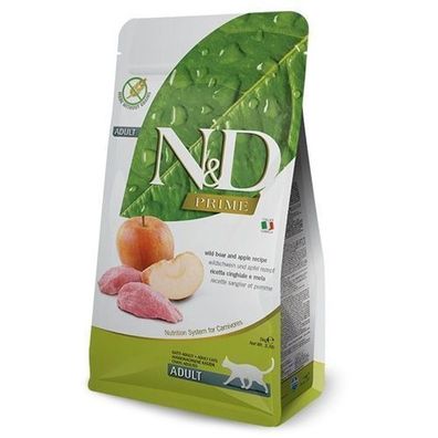 Farmina N&D PRIME CAT WILD BOAR & APPLE ADULT - suc