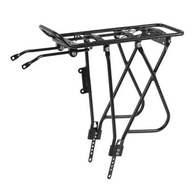 Gepäckträger, "SCREW - ON III", Alu, schwarz, mit Federklapp