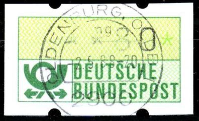 BRD ATM 1981 Nr 1-1-080 zentrisch gestempelt X26F16E