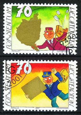 Liechtenstein 2001 Nr 1257-1258 gestempelt S54566E