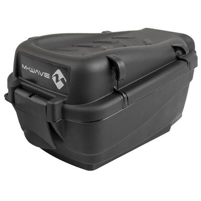 Fahrradkoffer/Topcase "M-WAVE", Kunststoff, schwarz, zur Mon