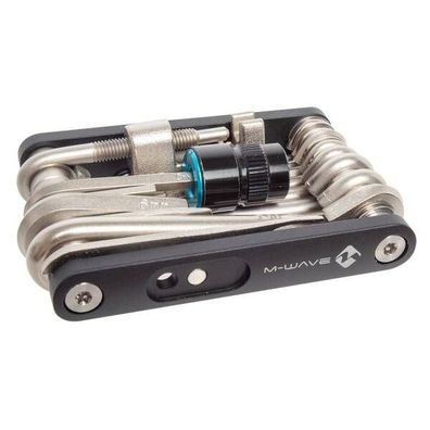 M-Wave-Falt-Werkzeugset >Pocket F21<, schwarzer Aluminiumhal