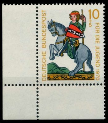 BRD 1970 Nr 612 postfrisch ECKE-ULI X8C6D2E