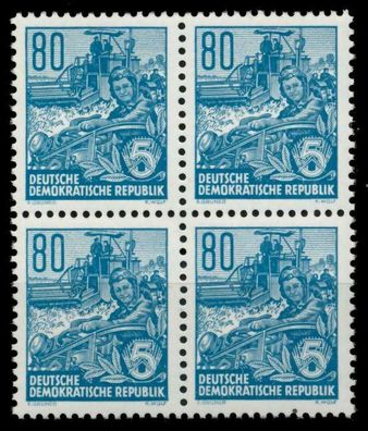DDR DS 5-JAHRPLAN Nr 421xXI postfrisch Viererblock X8D7876
