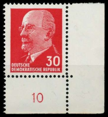 DDR DS WALTER Ulbricht Nr 935YxI UR postfrisch ECKE-URE X8D7A32