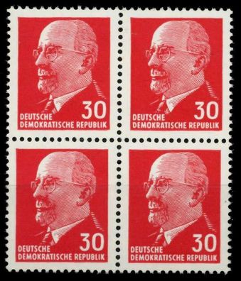 DDR DS WALTER Ulbricht Nr 935YxI postfrisch Viererblock X8D7A82