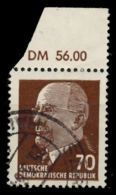 DDR DS WALTER Ulbricht Nr 938XxI OR1 gestempelt ORA X8E6F3A
