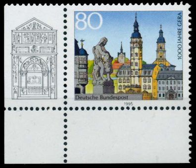 BRD 1995 Nr 1772 postfrisch ECKE-ULI X8FBB5E