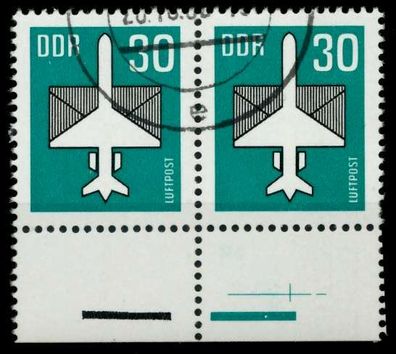 DDR DS Luftpost Nr 2751 gestempelt WAAGR PAAR URA X958F42