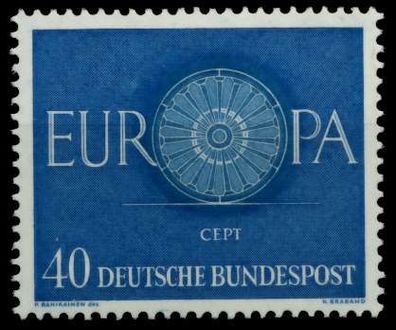 BRD BUND 1960 Nr 339 postfrisch S02A6AA