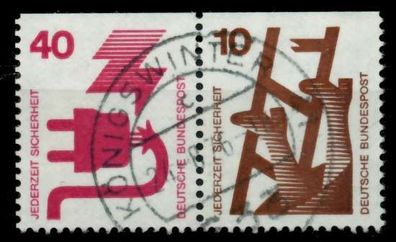 BRD BUND Zusammendruck Nr W47 zentrisch gestempelt WAAGR PAA X969972