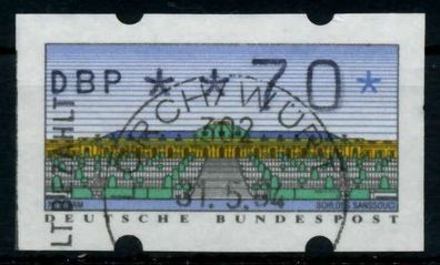 BRD ATM 1993 Nr 2-1.1-0070 gestempelt X97433E