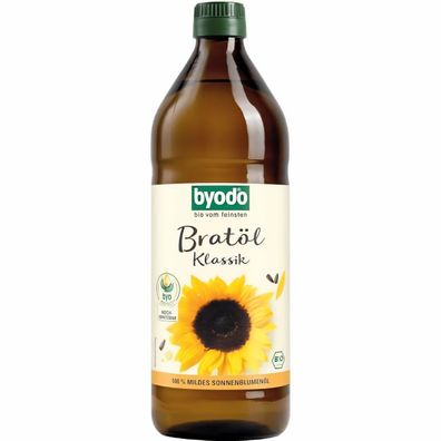 Byodo Bio-Frittieröl aus High-Oleic Sonnenblumenkernen, 0,75 l - 0.75l