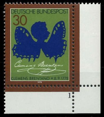BRD 1978 Nr 978 postfrisch Formnummer 1 S5F4EE2