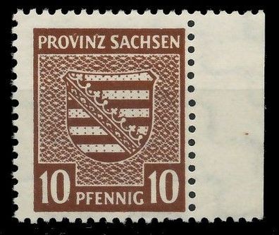 SBZ PROV. Sachsen Nr 78Yby postfrisch gepr. X81929E