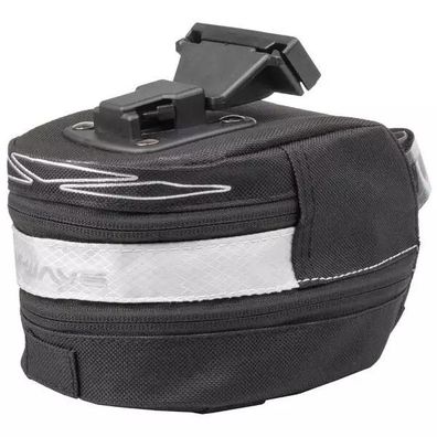 Clip-On-Satteltasche "M-WAVE Tilburg L", weiß, Gr. L, durch