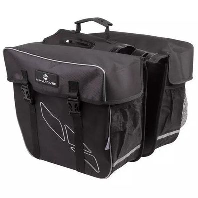 Gepäckträgertasche "M-WAVE Amsterdam DOUBLE", Polyester 600