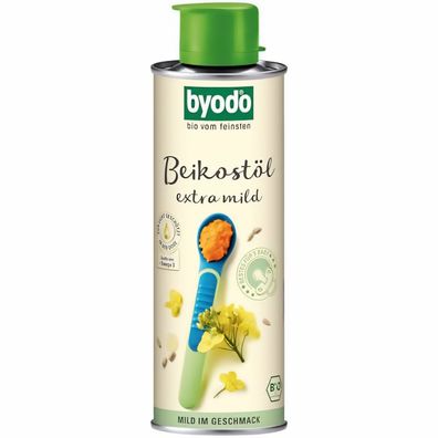 Byodo Baby Öl 250ml - für Beikost ab 5. Monat - Bio Vegan, Reich an Omega-3 & Om