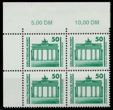 DDR DS Bauwerke Denkmäler Nr 3346 postfrisch Viererbloc X025C9A